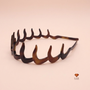 Diadema en Carey - Diseño ovalado brillante